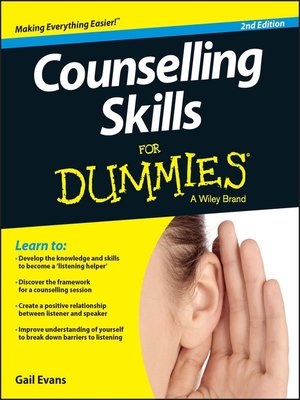 cover image of Counselling Skills For Dummies
